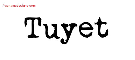 Vintage Writer Name Tattoo Designs Tuyet Free Lettering