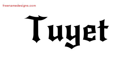 Gothic Name Tattoo Designs Tuyet Free Graphic