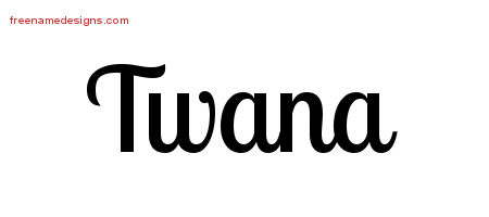 Handwritten Name Tattoo Designs Twana Free Download