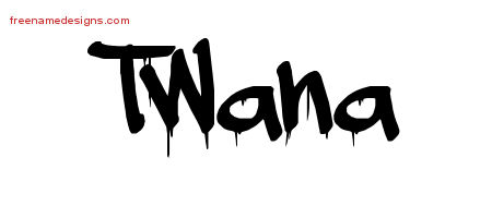 Graffiti Name Tattoo Designs Twana Free Lettering
