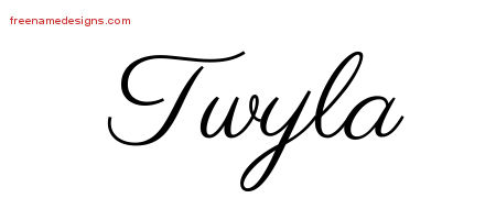 Classic Name Tattoo Designs Twyla Graphic Download