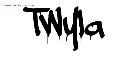 Graffiti Name Tattoo Designs Twyla Free Lettering
