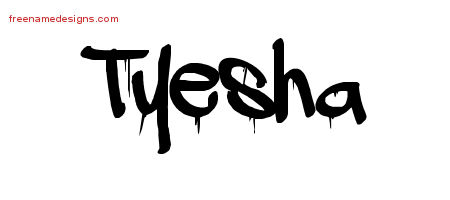Graffiti Name Tattoo Designs Tyesha Free Lettering