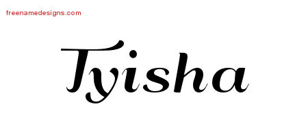 Art Deco Name Tattoo Designs Tyisha Printable