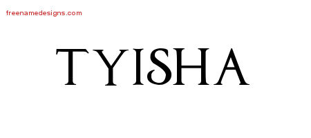 Regal Victorian Name Tattoo Designs Tyisha Graphic Download