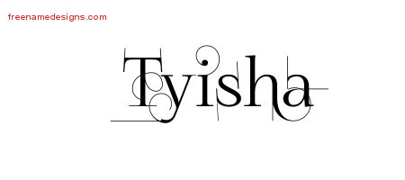 Decorated Name Tattoo Designs Tyisha Free