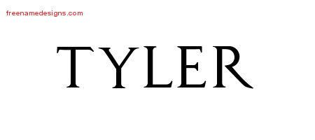 Regal Victorian Name Tattoo Designs Tyler Printable