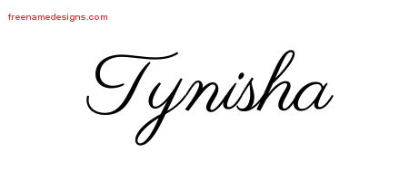 Classic Name Tattoo Designs Tynisha Graphic Download