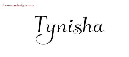 Elegant Name Tattoo Designs Tynisha Free Graphic