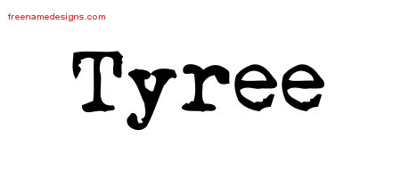 Vintage Writer Name Tattoo Designs Tyree Free