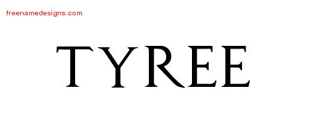 Regal Victorian Name Tattoo Designs Tyree Printable