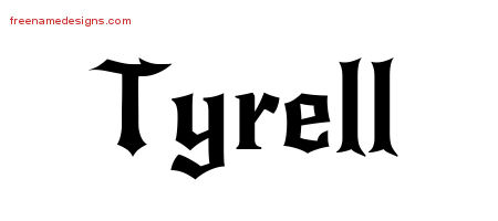Gothic Name Tattoo Designs Tyrell Download Free