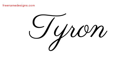 Classic Name Tattoo Designs Tyron Printable