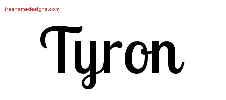 Handwritten Name Tattoo Designs Tyron Free Printout
