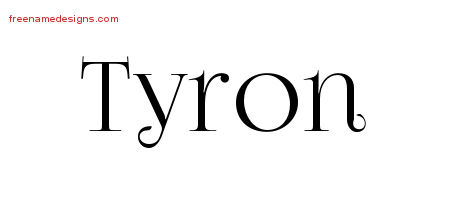 Vintage Name Tattoo Designs Tyron Free Printout