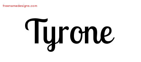 Handwritten Name Tattoo Designs Tyrone Free Printout