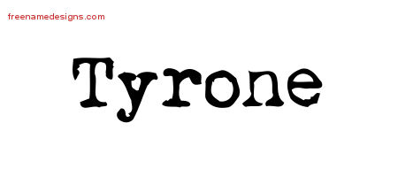 Vintage Writer Name Tattoo Designs Tyrone Free