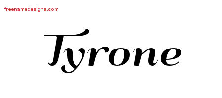 Art Deco Name Tattoo Designs Tyrone Graphic Download