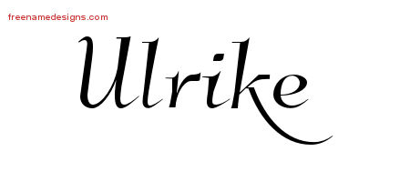 Elegant Name Tattoo Designs Ulrike Free Graphic