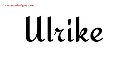 Calligraphic Stylish Name Tattoo Designs Ulrike Download Free