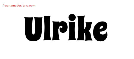 Groovy Name Tattoo Designs Ulrike Free Lettering