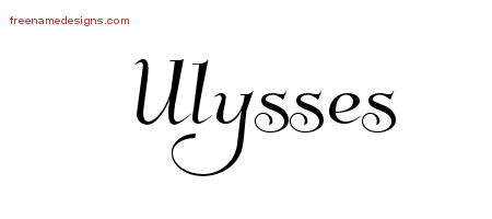 Elegant Name Tattoo Designs Ulysses Download Free