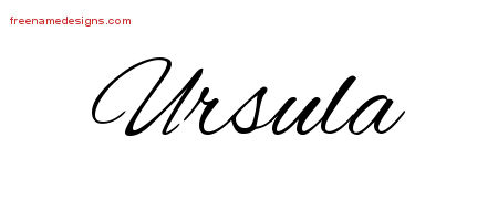 Cursive Name Tattoo Designs Ursula Download Free