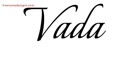 Calligraphic Name Tattoo Designs Vada Download Free