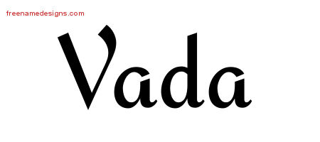 Calligraphic Stylish Name Tattoo Designs Vada Download Free