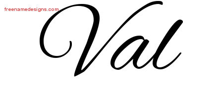 Cursive Name Tattoo Designs Val Download Free