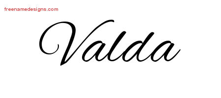 Cursive Name Tattoo Designs Valda Download Free