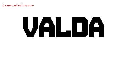 Titling Name Tattoo Designs Valda Free Printout