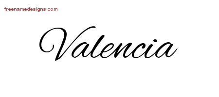 Cursive Name Tattoo Designs Valencia Download Free
