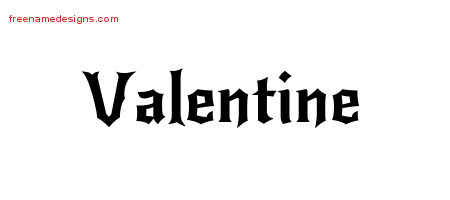 Gothic Name Tattoo Designs Valentine Free Graphic