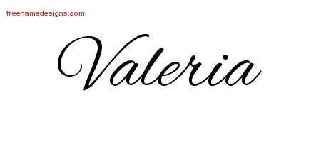 Cursive Name Tattoo Designs Valeria Download Free