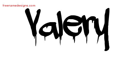 Graffiti Name Tattoo Designs Valery Free Lettering
