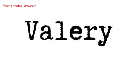 Typewriter Name Tattoo Designs Valery Free Download