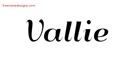 Art Deco Name Tattoo Designs Vallie Printable