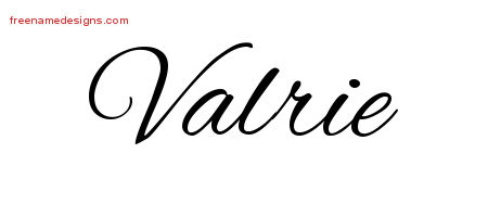 Cursive Name Tattoo Designs Valrie Download Free