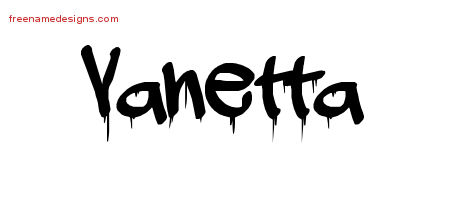 Graffiti Name Tattoo Designs Vanetta Free Lettering