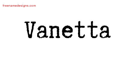 Typewriter Name Tattoo Designs Vanetta Free Download