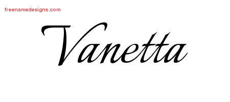Calligraphic Name Tattoo Designs Vanetta Download Free