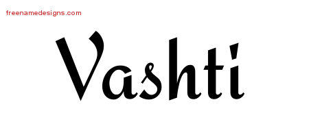 Calligraphic Stylish Name Tattoo Designs Vashti Download Free