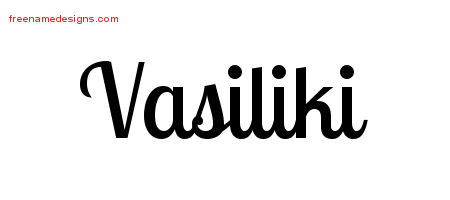 Handwritten Name Tattoo Designs Vasiliki Free Download