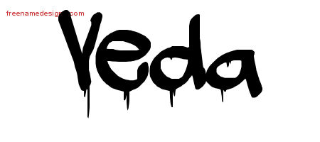 Graffiti Name Tattoo Designs Veda Free Lettering