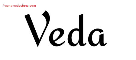Calligraphic Stylish Name Tattoo Designs Veda Download Free