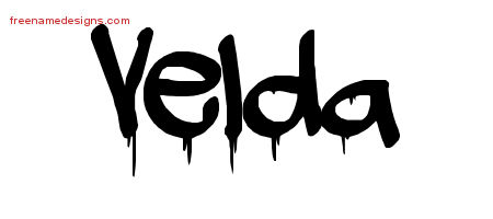 Graffiti Name Tattoo Designs Velda Free Lettering