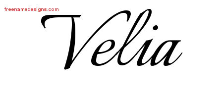 Calligraphic Name Tattoo Designs Velia Download Free