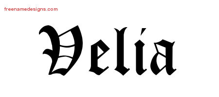 Blackletter Name Tattoo Designs Velia Graphic Download