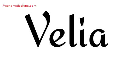 Calligraphic Stylish Name Tattoo Designs Velia Download Free